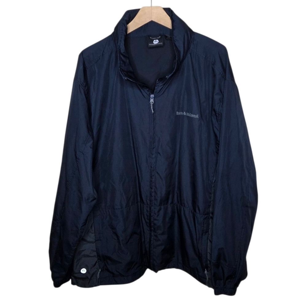 Stormtech Dark Navy Burns & McDonnell Logo Zip Front Windbreaker Jacket Size 2XL